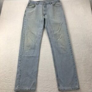 Vintage Levi's Jeans Men's 36x34 Blue Denim 505 Regular Fit Grunge Faded Y2K